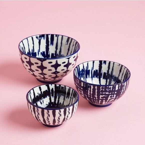 West Elm Other - West Elm Indigo Tie Dye Nesting Bowls